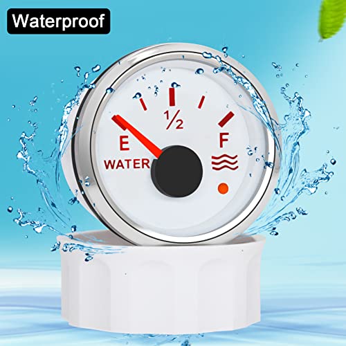 KAOLALI Water Level Indicator, Water Level Meter for 0~190 ohm Water Sensor(White)
