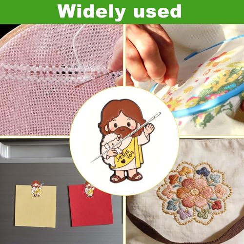 Jesus Needle Holder, Funny Magnetic Cross Stitch Needle Holder, Practical Craft Accessories for Embroidery, Cross Stitch, Needle Painting and Sewing