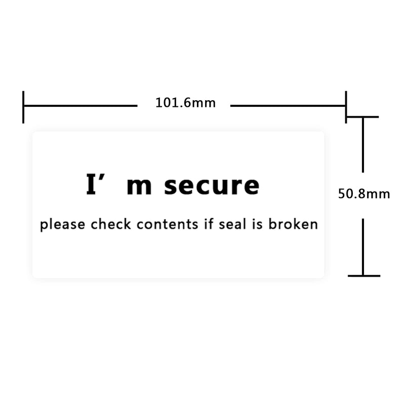 Tamper Evident Security Warranty Void Stickers,Check Contents if Seal is Broken,4x2 Inch,200 Pcs Per Pack