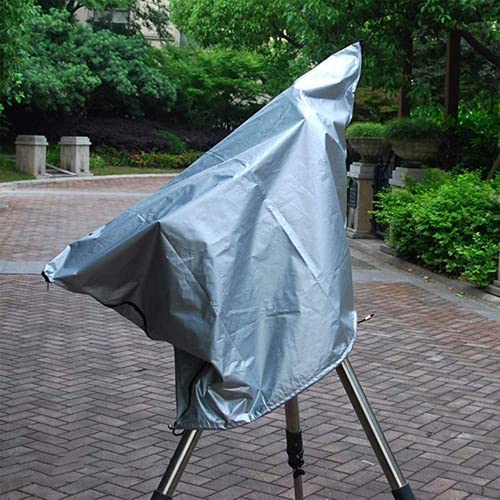 J&C Telescope Cover 420D Silver Outdoor Scope Cover Waterproof DSLR Camera Rain Covers Rain Resistant Patio Telescope Covers Dustproof UV Resistant Silver- 39x29inch