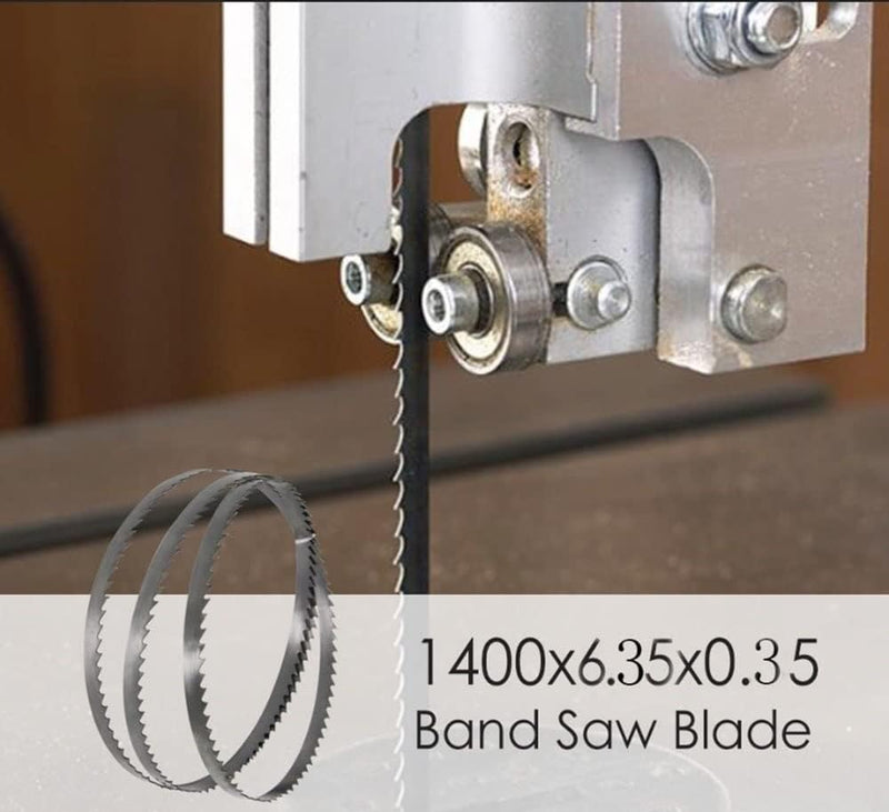 [Australia - AusPower] - Set of 4 Bandsaw Blades Wood Band Saw Blade Saw Band 1400 x 6.35 x 0.35 mm 10 ZpZ, Suitable for HBS30, HBS20, HB800 etc 10 TPI 