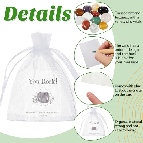 12 Sets Crystals You Rock Employee Appreciation Gifts Bulk, Motivational 12