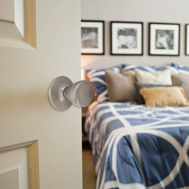 Design House 781914 Tulip Passage Hall and Closet Door Knob Satin Nickel Hall & Closet Lock