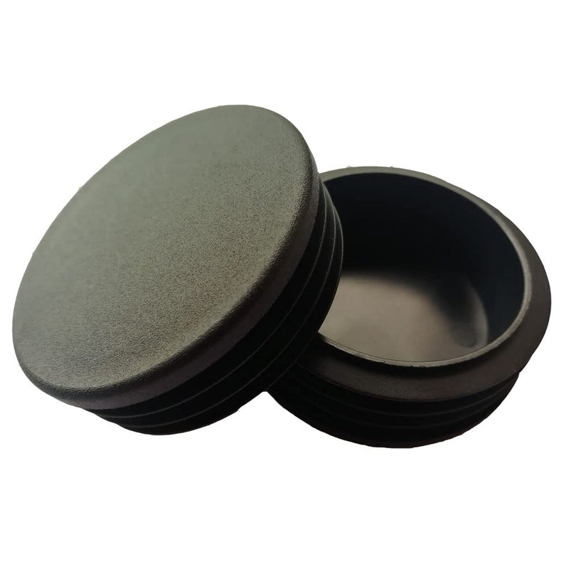 [Australia - AusPower] - 2 Inch (50mm) Round Plastic Plugs, Tubing End Cap, Insert End Caps for Round Metal Tube (8 Pack) 2 inch-8pcs 