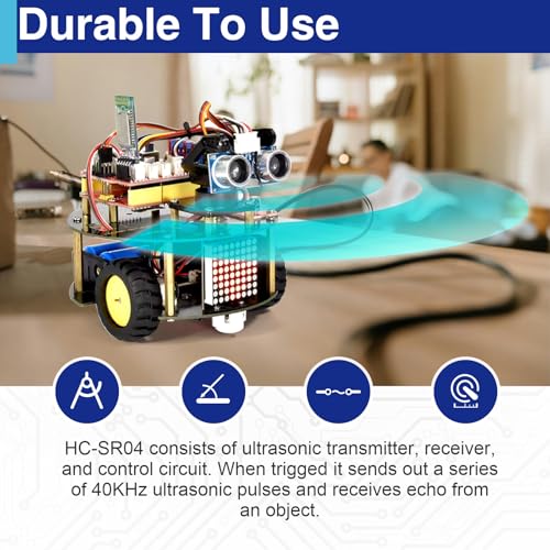 Four Usdrwam HC-SR04 ultrasonic distance sensor modules with mounting brackets, front view