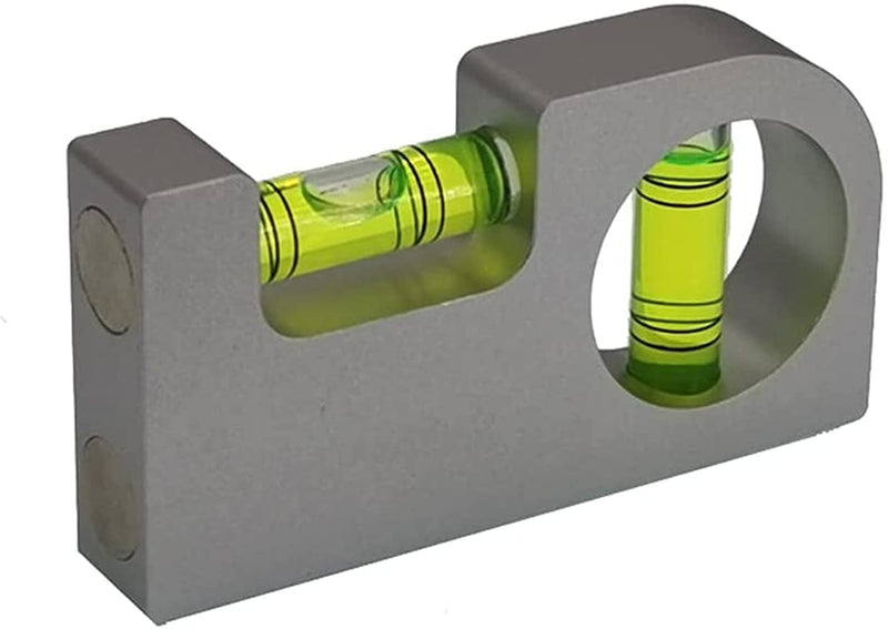 [Australia - AusPower] - with magnetic Solid aluminum alloy Mini level ruler portable mini level bubble meter (85X45x15mm) 