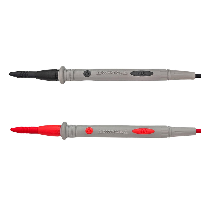 [Australia - AusPower] - with Threaded Alligator Clips, 4 mm Banana Test Lead Probe Clip Suitable for Most of Digital Multimeter Electronic, Clamp Meter Test Lead Cable Probe Red Black Replacement. (10 A) 10 A 