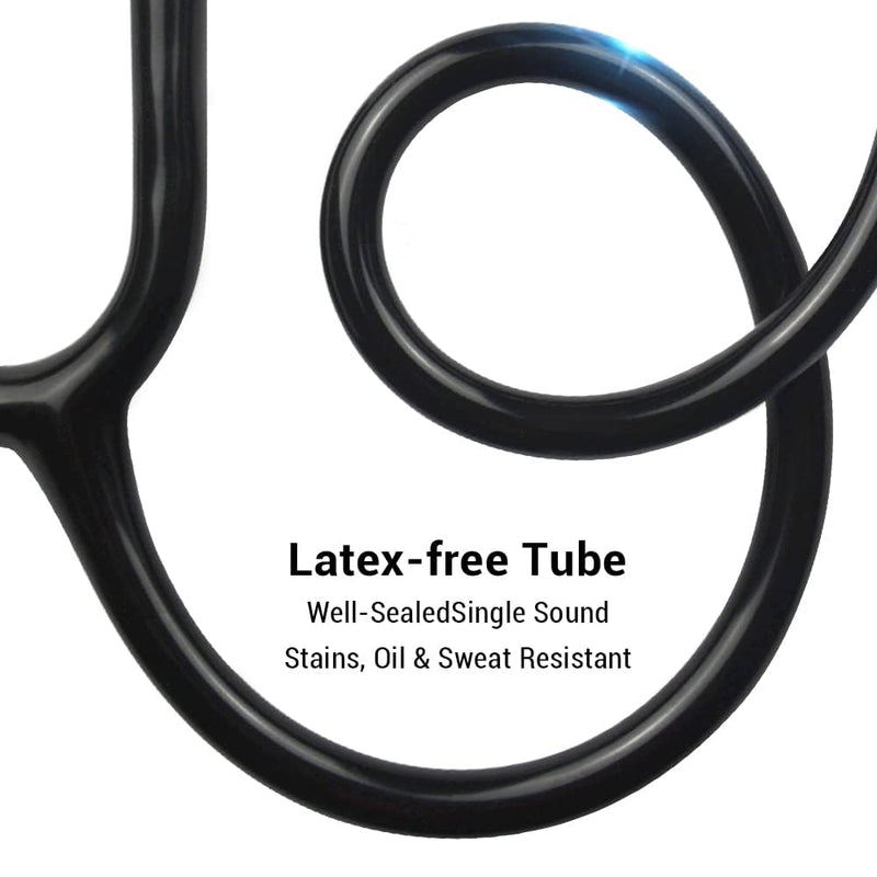 [Australia - AusPower] - SCIAN Stethoscope for Nurse - Deluxe Single Head Stethoscope for Medical and Clinical Use, Perfect Work for Nurse Doctor Pediatric Infant (Black) Black 