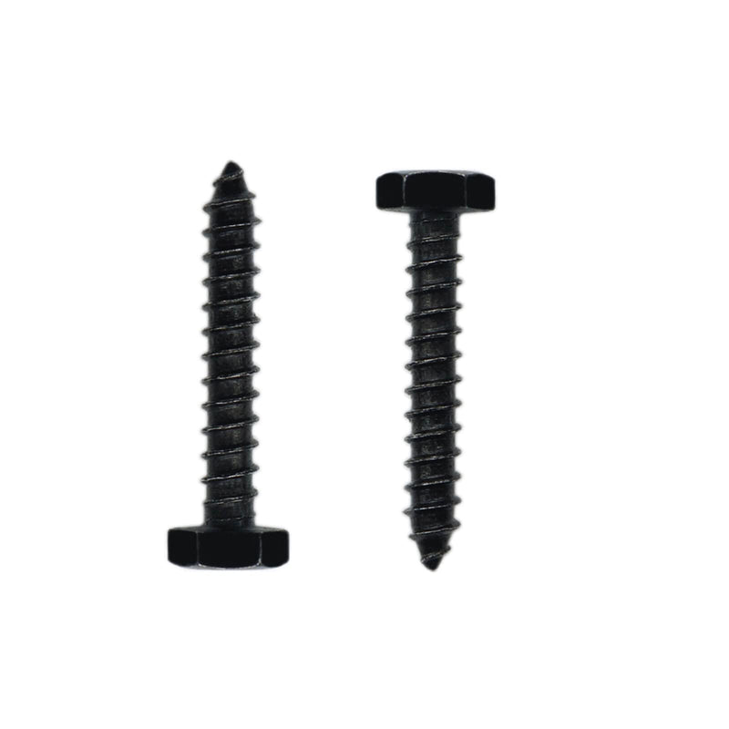 [Australia - AusPower] - 25PCS Stainless Steel Black Lag Bolts 1/4" x 1-1/2" Hex Lag Screws, Washers Included 1/4" x 1-1/2" 
