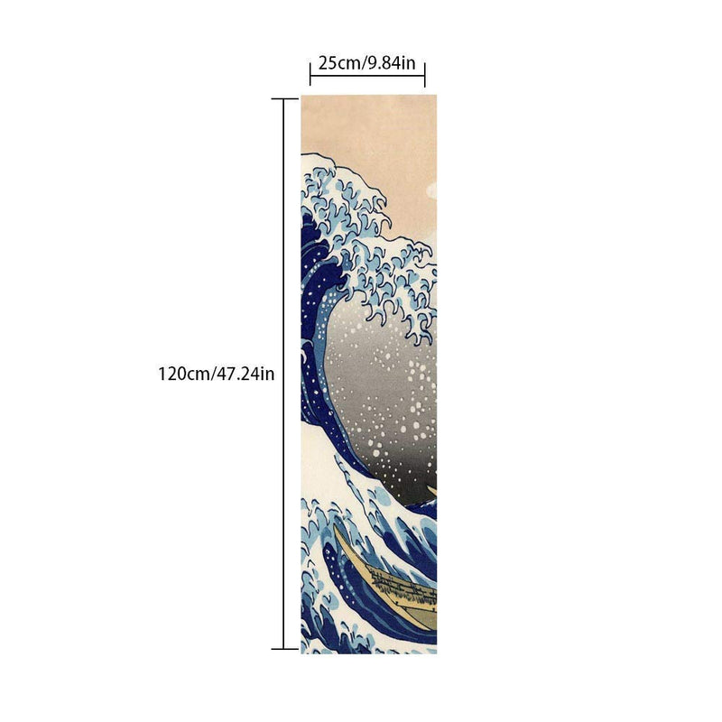 47"X10" Sport Outdoor Electric Skateboard Longboard Dancing Board Old School Board Waterproof Griptape Sheet Sticker Deck Sandpaper Sea wave