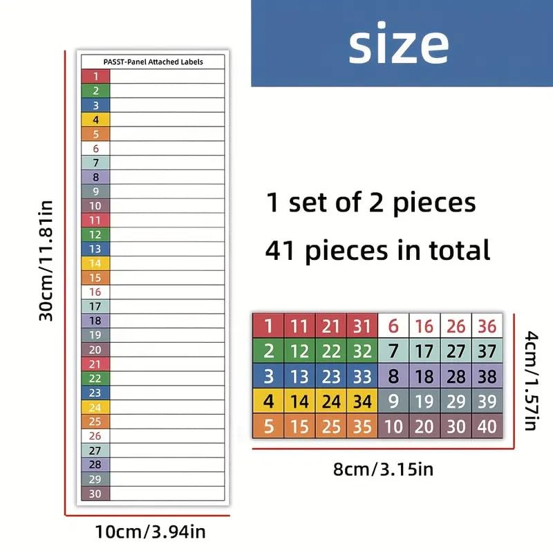 Electrical Panel Labels, Breaker Label Set with Marking Panels 1-10, N, T, R, S, Waterproof Circuit Breaker Stickers for Distribution Boxes