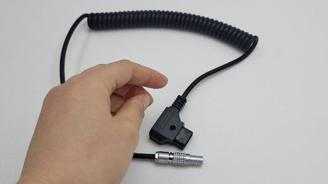 D-TAP to 2 Pin Lemo- Compatible Male Power Cable Suitable for Teradek Z Cam ARRI RED DJI TILTA Paralinx Preston Transvideo Offhollywood Switronix Panasonic (Coiled) Coiled