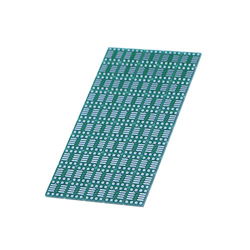 [Australia - AusPower] - JIUWU 50pcs 8 Pin Double Side Prototype PCB Printed Adapter Board SO MSOP TSSOP SOIC SOP8 to DIP8 Green 