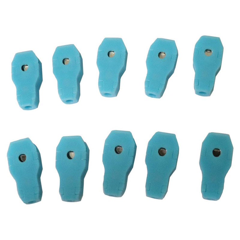 [Australia - AusPower] - Multi-use Electrode Clip,Red,for 3.0/4.0/snap/Grabber/tab. 10 Piece/Bag. (Blue) Blue 