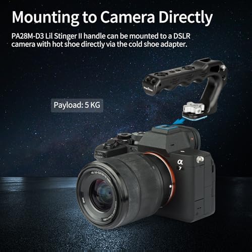 Nitze Mini Camera Top Handle, Cold Shoe Top Handle - PA28M-D3