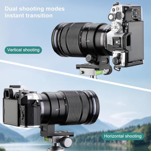 Haoge LMR-OM415 Lens Collar Replacement Foot Tripod Mount Ring for Olympus M.ZUIKO Digital ED 40-150mm F2.8 PRO,90mm F3.5 Macro is PRO Lens Built-in Arca Swiss Type Quick Release Plate