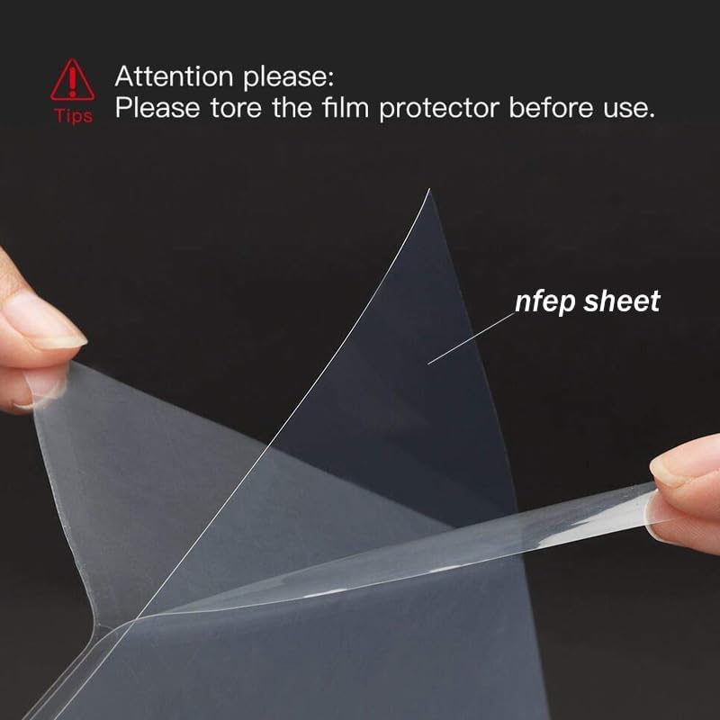 Antinsky NFEP Film 280*450mm 1pc PFA Release Film Better Performance Over FEP Accurate Print Results Better Durability Fewer Layer Lines Great for LCD Resin 3D Printer Phrozen Sonic Mega 8K Transform