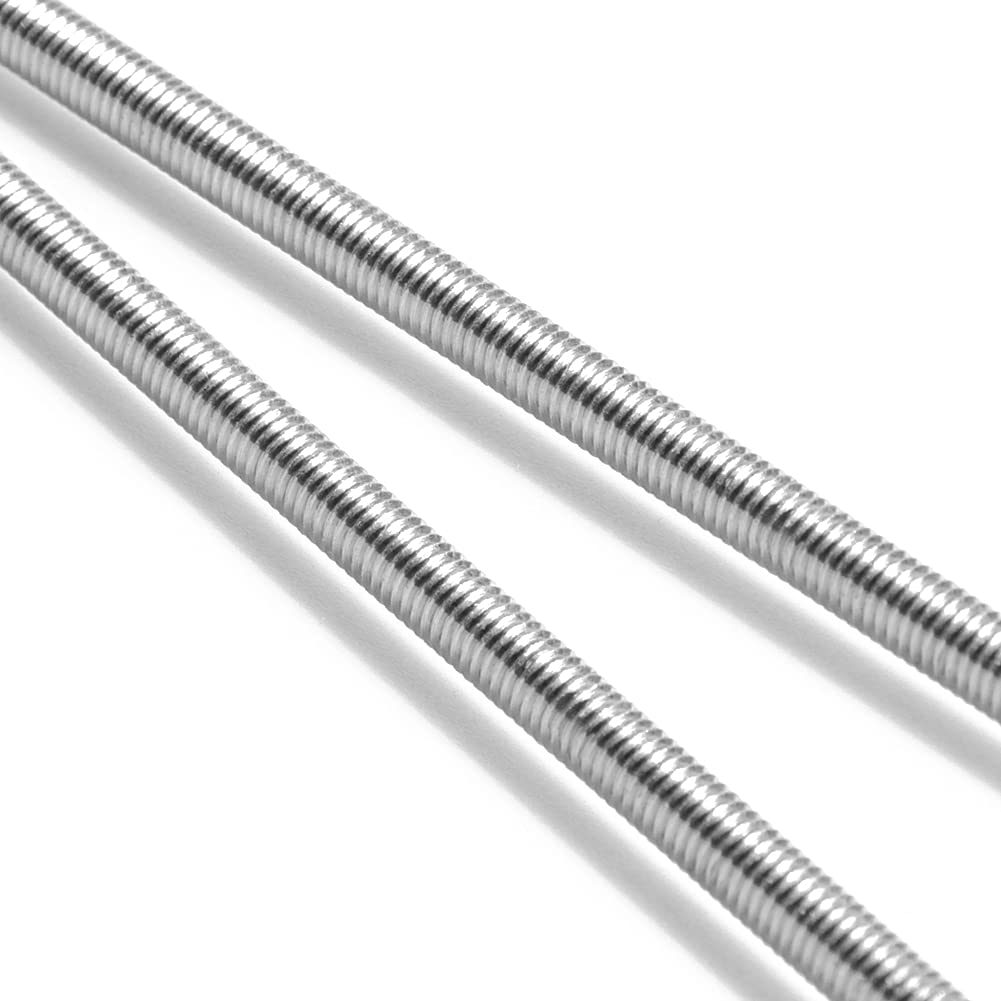 Feelers 304 Stainless Steel M6-1.0 Fully All Threaded Rod, Long Threaded Screw, Right Hand Threads, 250mm Length?Pack of 2? M6x250mm?2Pcs)