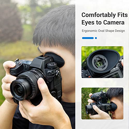 [Updated Version] Z9 Z8 Zf Eye Cup Eyepiece, Camera Viewfinder Eyecup for Nikon Z8 Z9 Zf, Soft Silicone 360 Rotating Extension Oval Design, Replace Nikon DK-33 Eye Cup Replace DK-33 Eyecup
