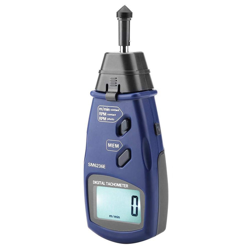 [Australia - AusPower] - Digital Tachometer, 2.5 to 99999 RPM Gauge Meter Contact Non Contact Tachometer with Reflective Tape, Professional Motor Speed Gauge Tester Meter, 96 Groups Data Logging, Data Hold 