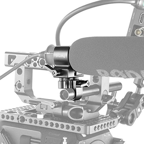 SmallRig Universal Shotgun Microphone Mount for 19-25mm Diameter with Elastic Silica Gel, Shockproof and Noise Absorption 1993B