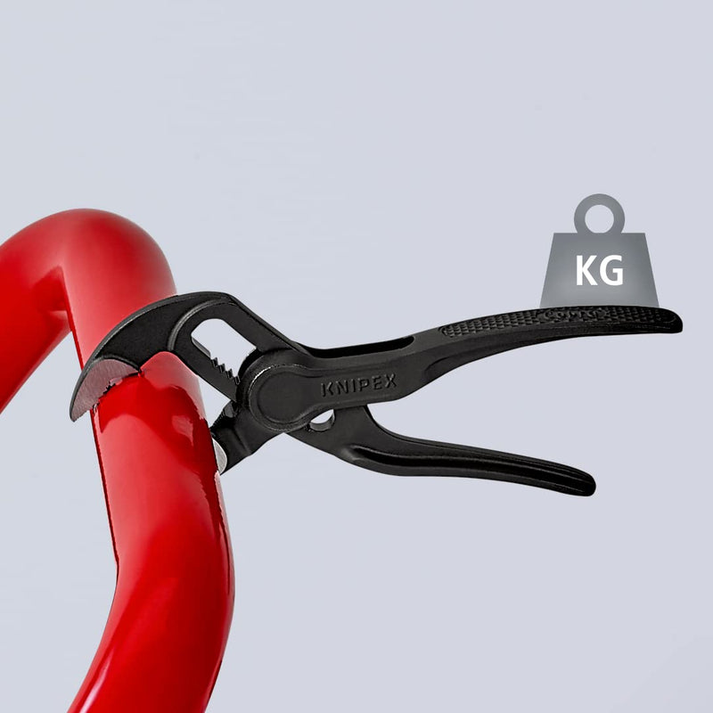 Knipex Cobra® XS Pipe Wrench and Water Pump Pliers grey atramentized, embossed, rough surface 100 mm (self-service card/blister) 87 00 100 BK Single