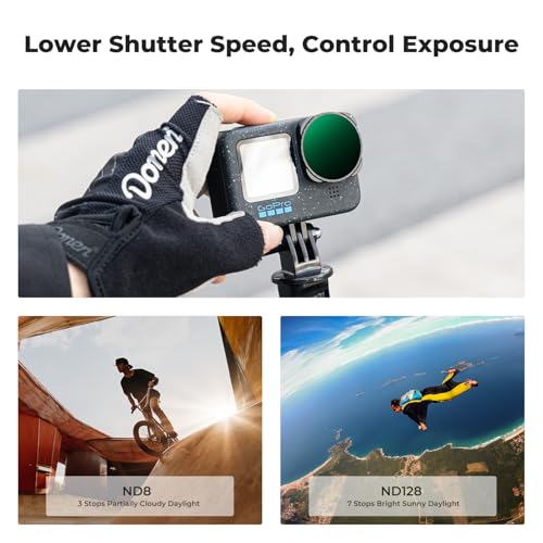 K&F CONCEPT Variable ND Filter Set for GoPro Hero 13 Black Variable ND2-32&ND32-512