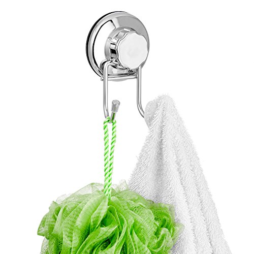 SANNO Suction cups Shower Caddy Soap Dish Double Bath Hook-Bath Organizer Kitchen Storage Basket for Shampoo, Conditioner, Soap- Anti Rust stainless steel (set of 3) size:c