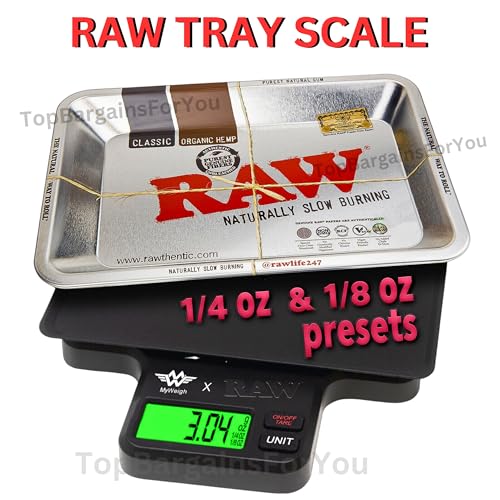 My Weigh X RAW Digital Scale with 21cm Mini RAW Rolling Tray