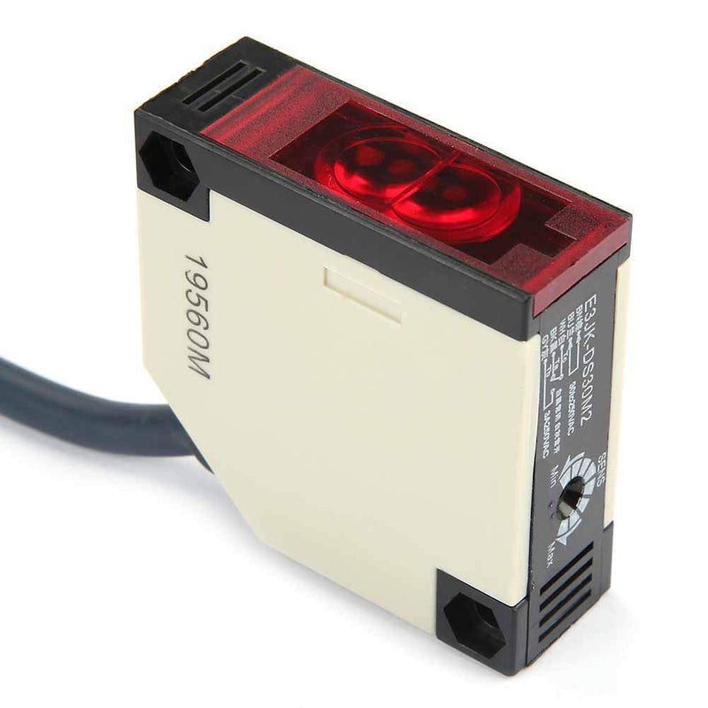 [Australia - AusPower] - Photoelectric Switch Sensor, 30cm Detection Distance Diffuse Reflection Infrared Switch Photoelectric Beam Sensor Proximity Switch (E3JK-DS30M2 Normally Closed) E3JK-DS30M2 normally closed 