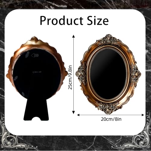 Obsidian Scrying Mirror, Retro Divination Mirror, for Home Decor (C) C