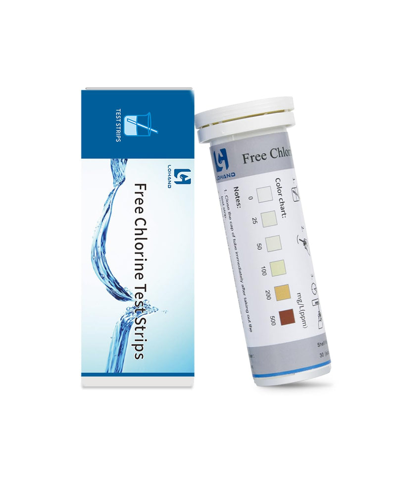 [Australia - AusPower] - 0-500 ppm Chlorine Test Strips for Restaurant Sanitizer Test Kit, 100 Strips per Vial, Bleach Test Strips, Testing Kit for Food Service, Bars, Hotels, Kitchen Supplies, Food Trucks, Daycare, Factory 0-500PPM 
