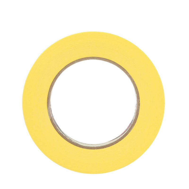3M 301+ High Performance Masking Tape, Yellow, 18 mm x 55 m - High Performance Holding and Masking Tape for Automotive, Specialty Vehicle and Industrial Markets (Pack of 1) 55 Meters 0.70 Inches