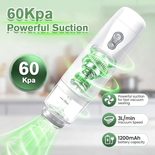 Compact Vacuum Sealer,60Kpa Powerful food sealers vacuum packing machine QH-H87