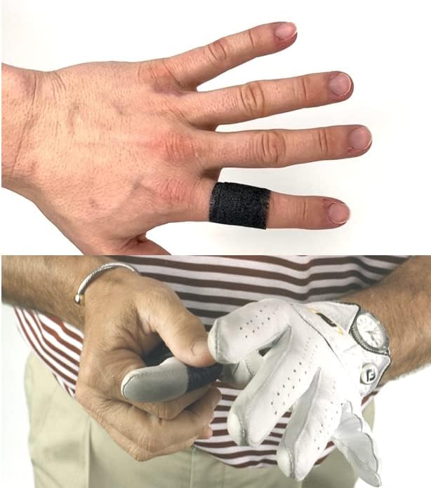 Golf Grip Tape & Finger Wrap – Easily Wraps Over Existing Grip – Protect Hands & Fingers From Raw Spots & Blisters - 1 Inch x 15 Feet (3 Rolls) White