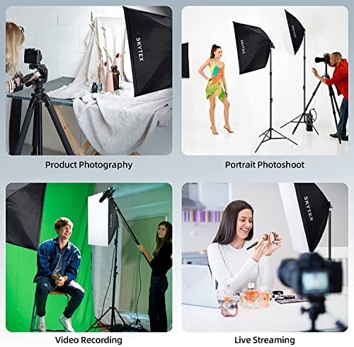 Skytex 2pcs 135W Light Bulb 5500K CFL Daylight Spiral Softbox Lighting Kit Bulb in E27 Socket for Photography Photo