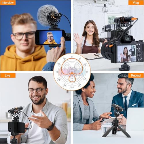 COMICA VM10 PRO Universal Video Microphone - Adjustable Gain, USB C Digital Output, Monitoring - Shotgun Mic for Camera, Smartphone, Tablet, PC - Ideal for Vlogging, Live Streaming, and Recording