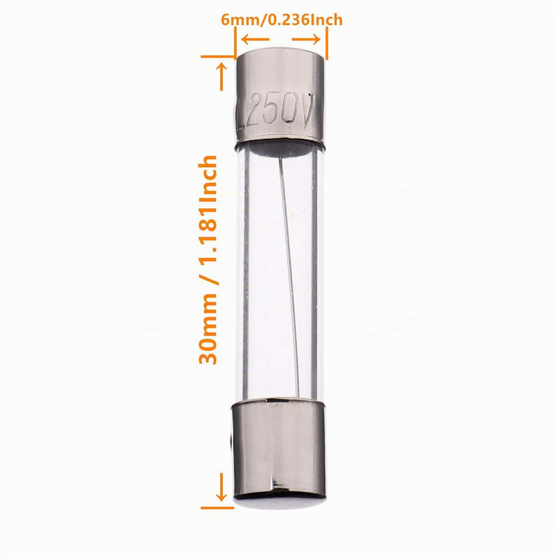 24 Values 240 Pieces Quick Melt Glass Fuses 250V Voltage 5x20mm 0.5 1 1.6 2 3 4 5 6.3 8 10 15 20A 6x30 mm 0.5 1 2 3 4 5 6 7 8 10 15 20 A Ampere Classification Kit