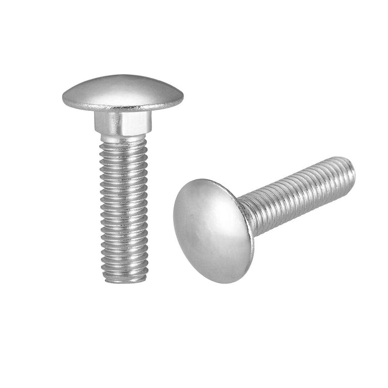 [Australia - AusPower] - uxcell Carriage Bolts, Neck Carriage Bolt, Round Head Square Neck 304 Stainless Steel M8x25mm 12pcs 12 