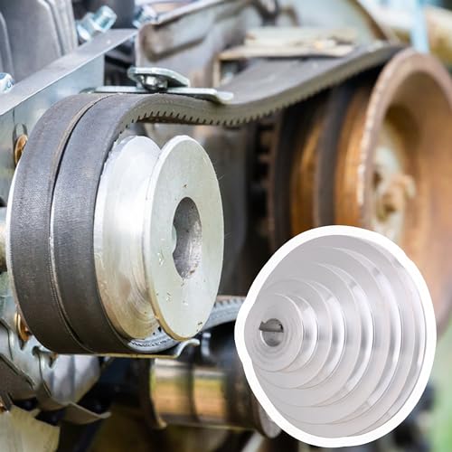 19mm Bore 54mm-150mm Outter Dia Aluminum 5 Slot A Type V-Shaped Pagoda Pulley 5 Step Pulley Belt 12.7mm Belt Width