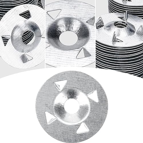 AccEncyc 1-1/8 inch metal flat washers and foam board fasteners, 300-piece set for fixing and installation
