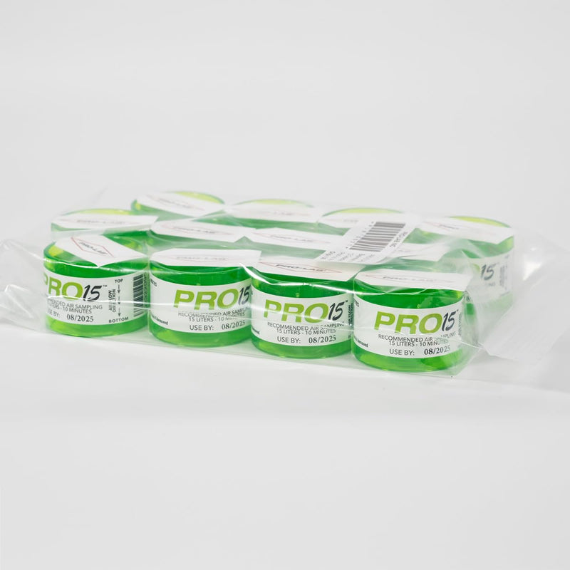 [Australia - AusPower] - PRO15 Professional Air Sampling Cassettes (12 Pack) - Compatible with 15 LPM Pumps for Reliable Indoor Air Quality Mold Detection. Used by Thousands of InterNACHI / IAC2 Home Inspectors Nationwide 
