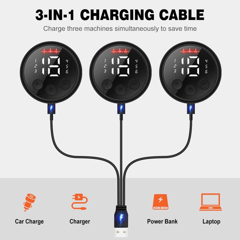 cepignoly Joinpital ABS Stimulator Workout Equipment, Ab Machine USB Rechargeable Gear for Abdomen/Arm/Leg, Strength Training Equipment for Men and Women