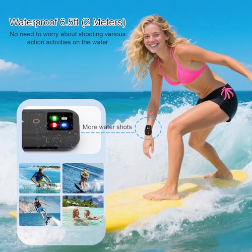 Suptig Wireless Remote Control for GoPro Hero 13/12/11/10/9/8 Black, Gopro Mission, Max, Max2, Phone, Built-in Rechargeable Battery