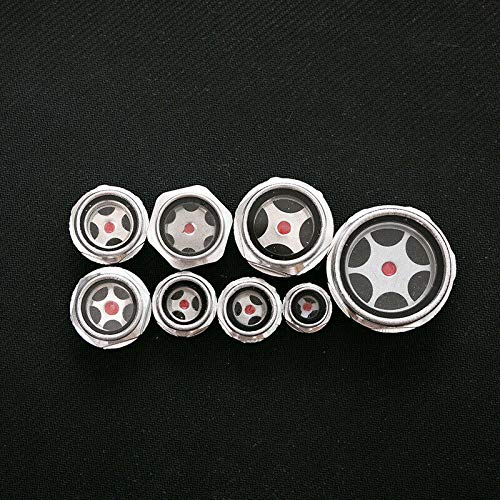 Oil Sight Glass 16 * 1.5 Air Compressor Fittings Aluminum Male Thread Clear Oil Level Sight Glass for Air Compressor 16*1.5