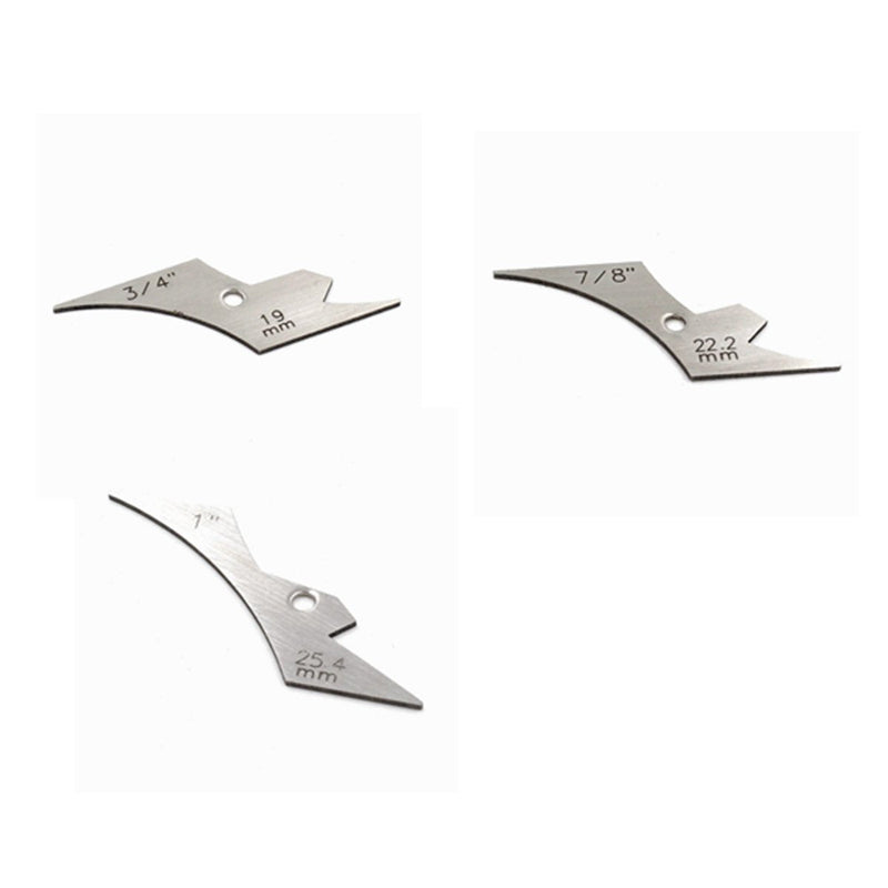 [Australia - AusPower] - Mini Pocket 11pcs Fillet Weld set inspection Throat Leg Length Inspection Tool Stainless Steel Standard & Metric 
