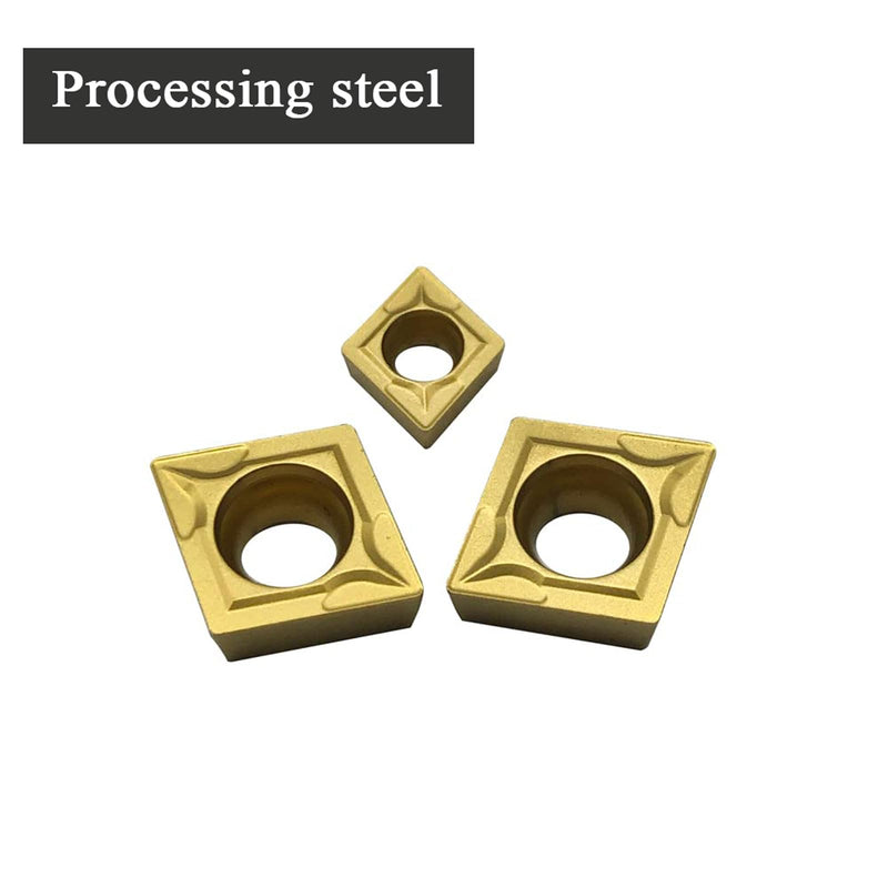 [Australia - AusPower] - 10pcs CCMT21.51 CCMT060204 and CCMT32.51 CCMT09T304 Carbide Inserts Mutilayer Coated Indexable Turning Inserts Replacement Inserts for Lathe Turning Tool Holder Boring Bar 10pcs CCMT inserts 