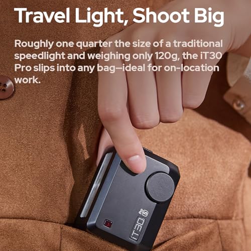 Godox Mini iT30Pro S iT30 Pro S for Sony TTL Flashlight Wireless Touch Screen Portable Flashlight HSS 1/8000 Second Compatible with Mirrorless Cameras External Flash Compatible for Sony iT30Pro S For Sony