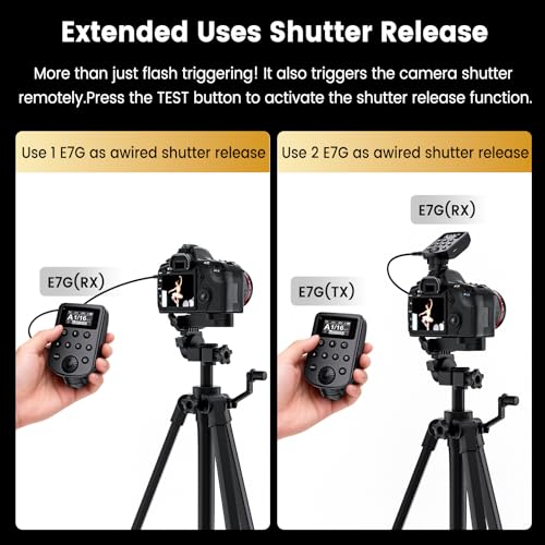 Wireless Flash Trigger with 32 Channels 5 Groups 99 Selectable IDs