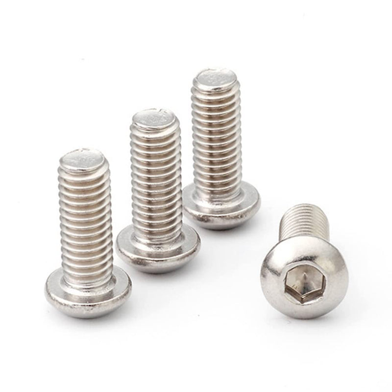 [Australia - AusPower] - 50 Pcs 1/4-20 x 1" Button Head Socket Cap Bolts Screws,304 Stainless Steel 18-8,Allen Socket Drive,Bright Finish,Fully Machine Thread (1/4-20 x 1 50pcs) 1/4-20 x 1 50 pcs 